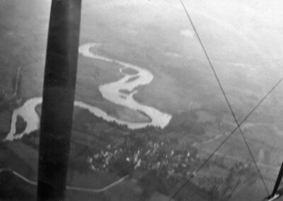 Vue aérienne de Cartigny en 1919